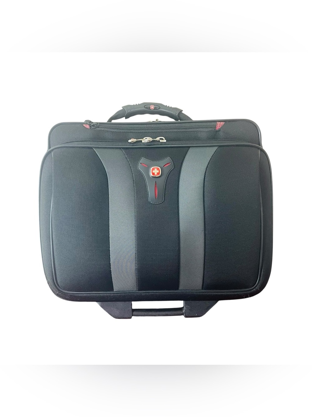 SwissGear Granada Black Laptop Rolling Carry On Briefcase Carry On